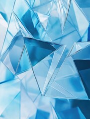 Close-up glass cubes