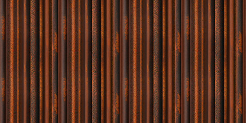 A seamless texture of oxidized corten steel: featuring characteristic reddish-brown rust patterns and unique surface imperfections: the texture should convey a sense of industrial strength and weather