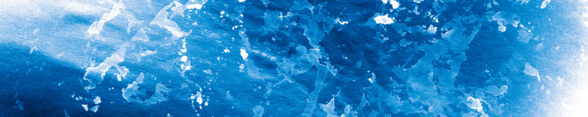 Indigo Dirty Art Blur. Paint Brush Stroke