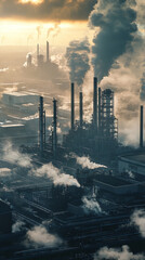 Industrial Pollution with Heavy Smoke Emissions