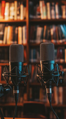 Dual Microphones Set Up for Podcast
