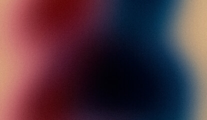 Elegant color gradient texture background. Abstract dark magenta orange blue black color grainy gradient, vibrant, soft, rough, grungy, glowing colors, noise texture, website header, poster, cover