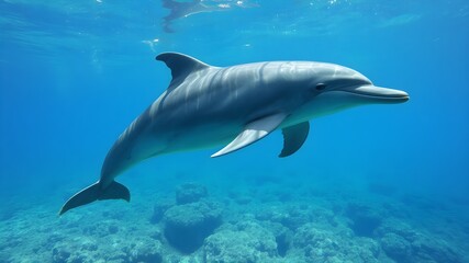 Fototapeta premium dolphin in the sea