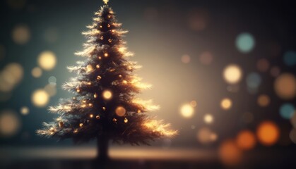 arbol navidad desenfocado