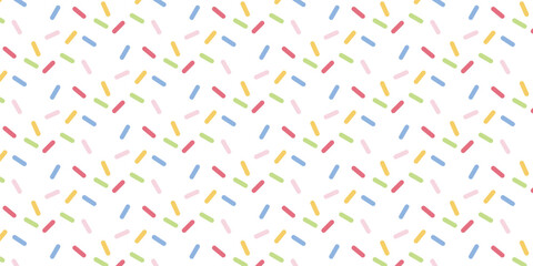 Cute pattern with rectangular motifs with colorful curved corners