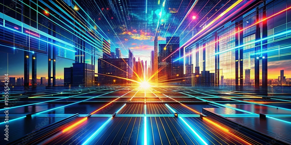 Poster technology loading concept background for high dynamic range imagery and future innovations