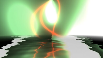 Abstract background reflecting in water