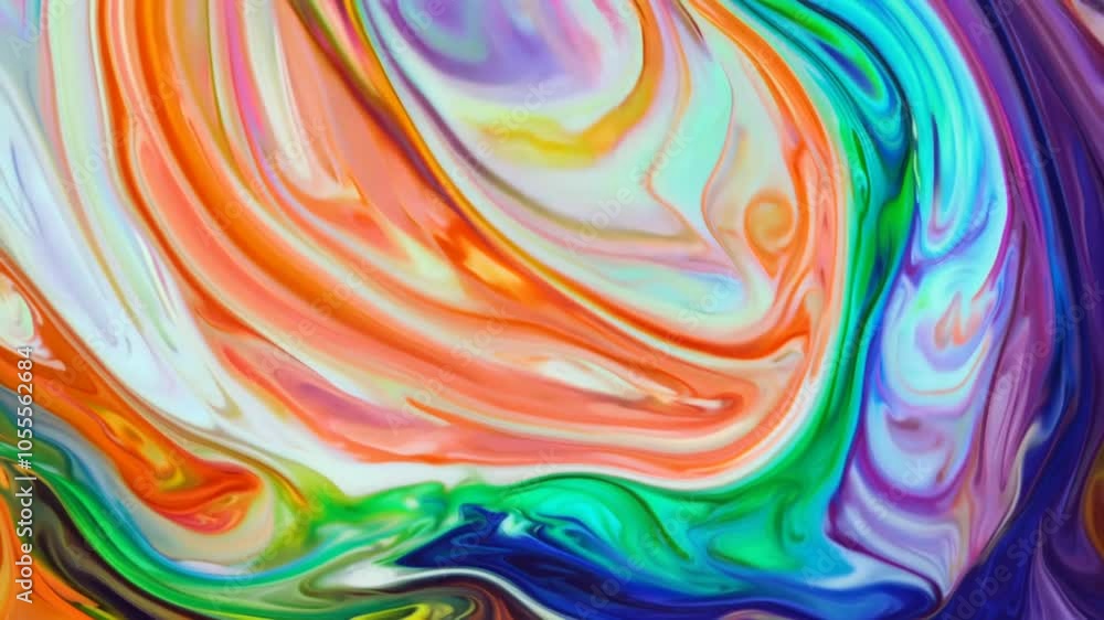 Wall mural movement creating sense piece mix fluidity colors swirling abstract dynamic appealing visually evoke