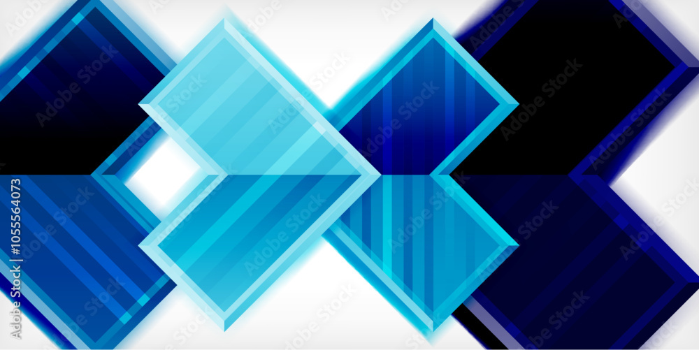 Poster arrow symbols created with 3d effects and line texture geometric abstract background