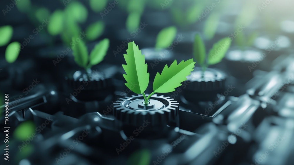 Aufkleber emerging greenery the intersection of nature and technology in modern cultivation practices
