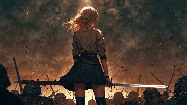 A female warrior facing an inevitable war. //// https://www.youtube.com/@UUng_i