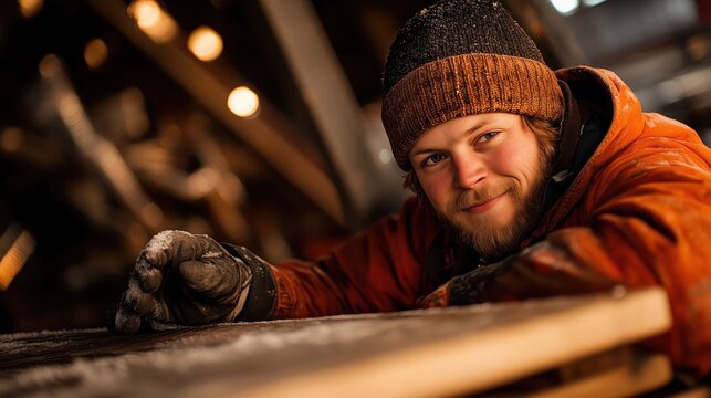 Crafting with care in a cozy workshop during the winter months