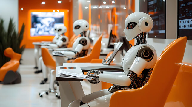 Ai robots in work