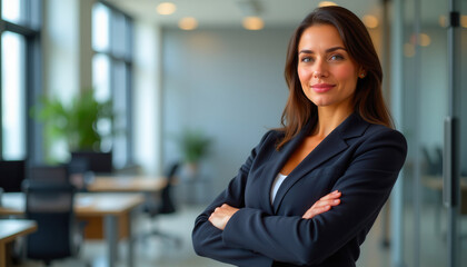Professional Portrait of a Confident Businesswoman