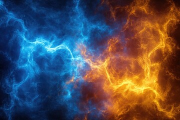 Two Colors of Fire Close Up