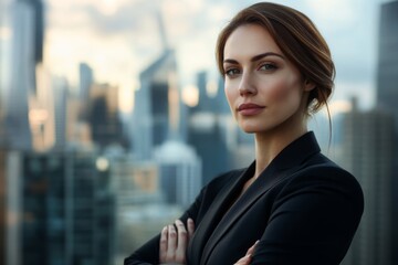 Confident Businesswoman Close-Up Portrait