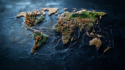 Alternate History World Map with Changed Borders