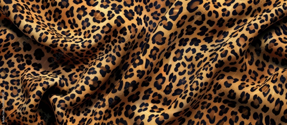 Poster leopard inspired abstract background design on cotton fabric with a trendy print showcasing wild ani