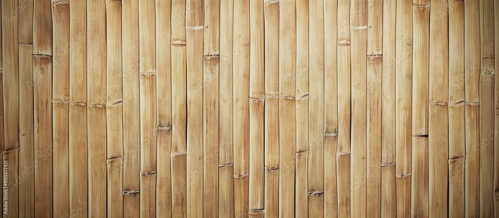 Poster a background of textured wood grain with a bamboo beige pattern ideal for adding text or images. cop