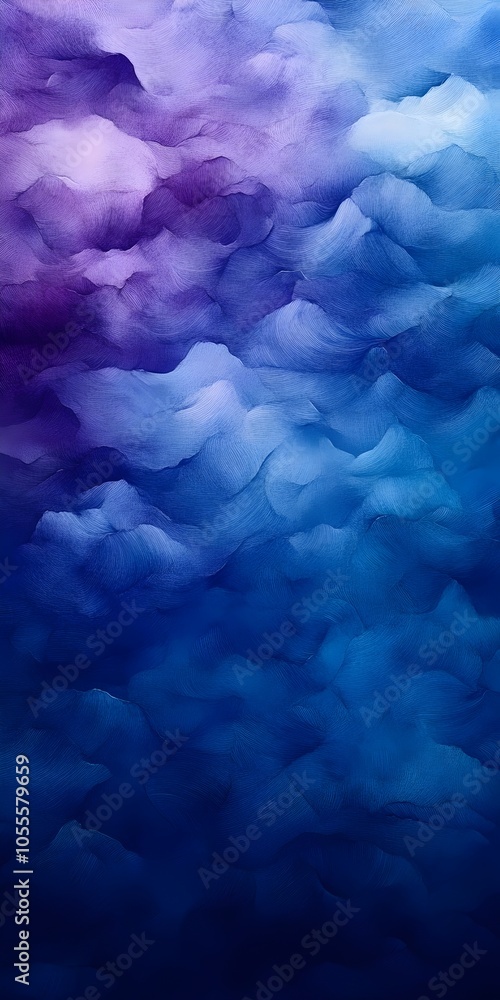 Aufkleber abstract background featuring soft waves in shades of purple and blue, creating a calming and serene