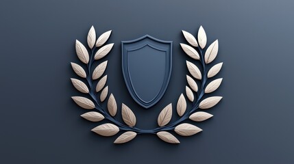 Luxurious Quality Seal Emblem with Golden Highlights on C4D Poster - High Luminosity 32K Rendering for Elegant Designs and Branding Concepts