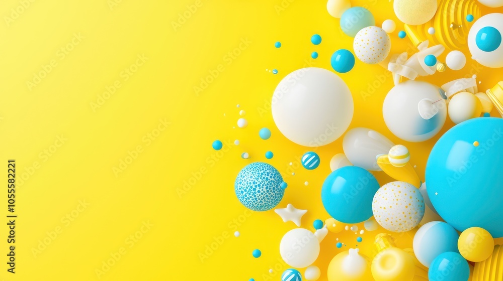 Aufkleber futuristic price point markers poster in c4d with dynamic shapes and high luminosity - 32k resolutio