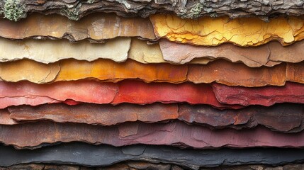 Layers of Colorful Rock Formations