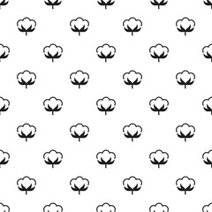 Background with cotton flowers. Seamless repeating pattern.