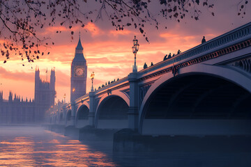 Fototapeta premium Explore the innovative digital construction of state-of-the-art bridges transforming urban landscapes and Discover how cutting-edge technology is revolutionizing bridge design and construction creatin