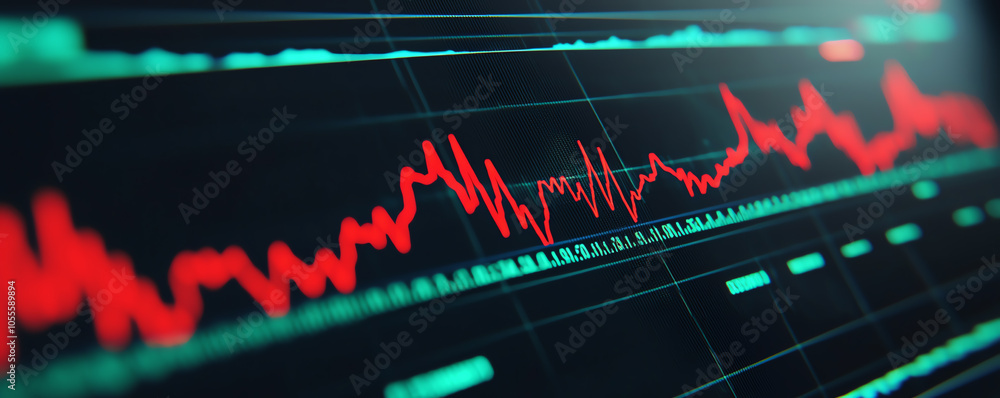 Poster digital screen showing forecasted price trends, symbolizing future cost analysis and value predictio