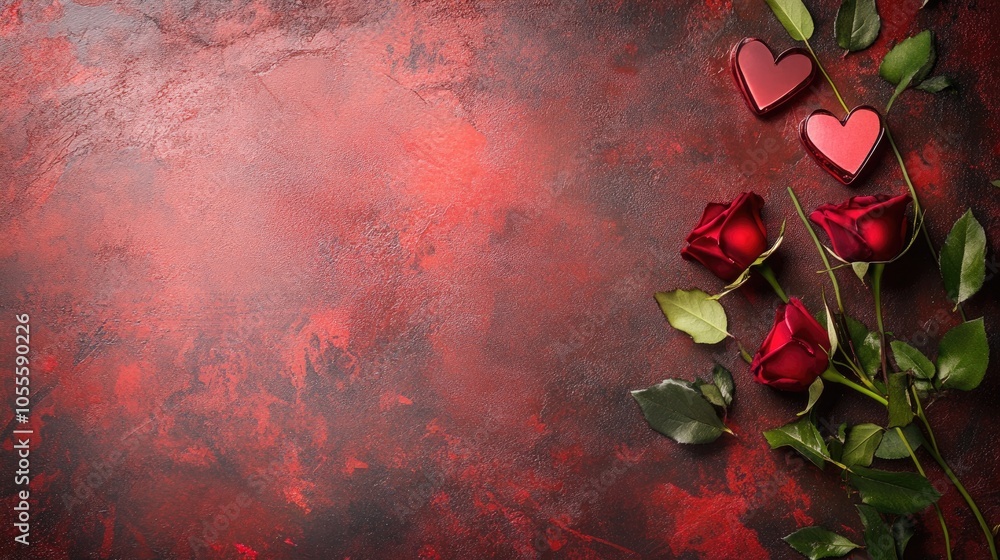 Poster valentine s day background featuring space for product placement or custom message