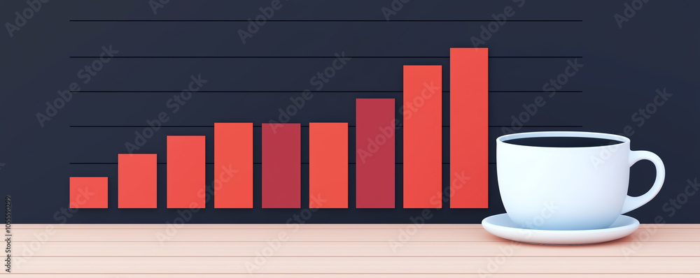 Poster price trend graph with future dates marked, showing cost projections over time