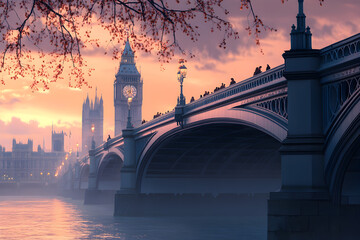 Naklejka premium Explore the innovative digital construction of state-of-the-art bridges transforming urban landscapes and Discover how cutting-edge technology is revolutionizing bridge design and construction creatin