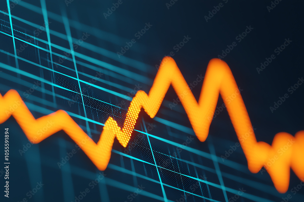 Poster financial projection report with highlighted cost trends, emphasizing price forecasting