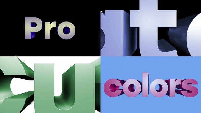 Match Cut 3D Text