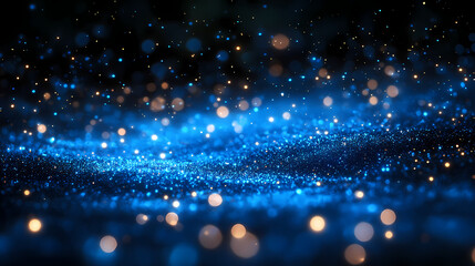 Obraz premium A firefly's lower abdomen emits a soft, enchanting glow in the dark. Forests are illuminated by this bioluminescent light during summer nights.