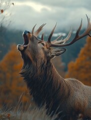 Close-up of deer's mouth