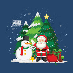 Santa Man Christmas  Day vector