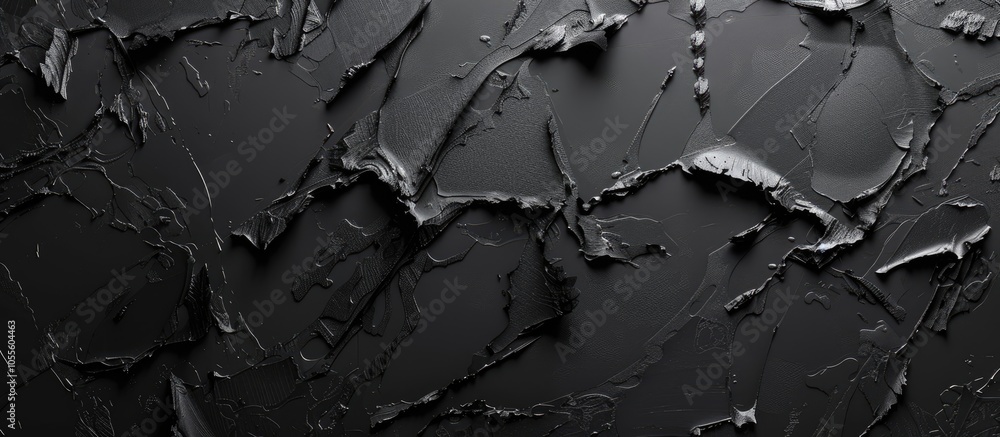 Poster dark black abstract art background with copy space image showing textured surface