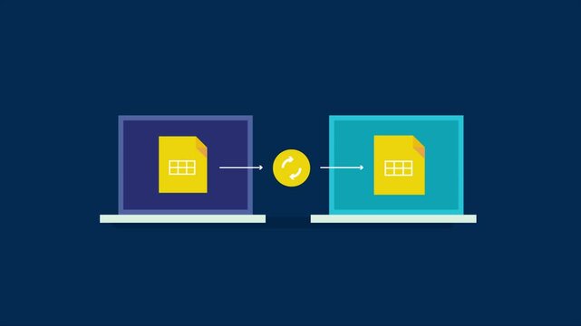 File transfer protocol, Transferring data securely, FTP software uploading file to server,  Website migration. Animation video clip
