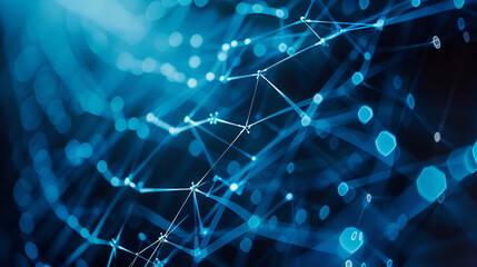  a chain of links on a dark background , a Chain With Stars in the Background ,how blockchain technology supports smart contracts
