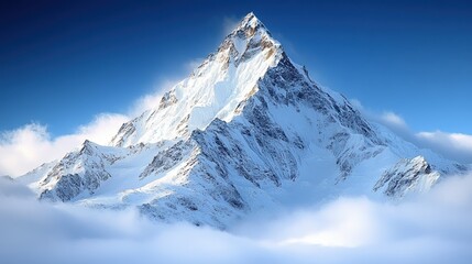 Obraz premium Frozen Summit Majestic Alpine Splendor
