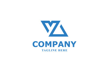 letter m and a modern triangle logo