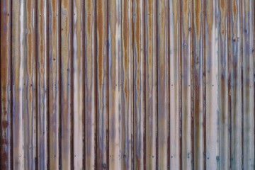 錆びたトタンの壁