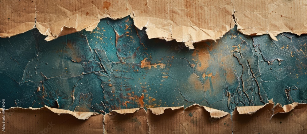 Aufkleber a torn paper displaying a message on successful entrepreneurship against a cardboard background serv