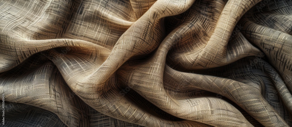Poster patterned linen fabric texture background with copy space image