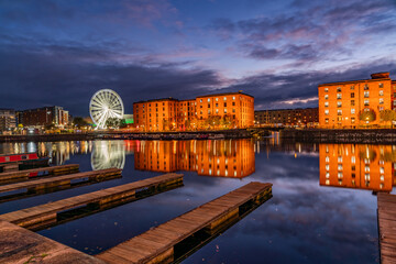 views around the city of Liverpool, Uk