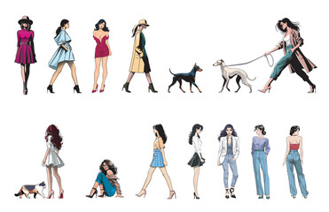 Architecture Illustrated Silhouette Scale Figures 