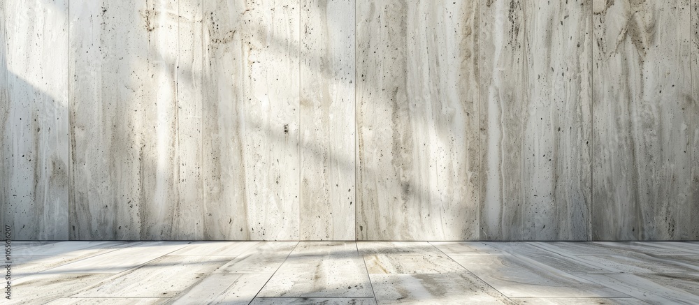 Poster a stylish backdrop showcasing white travertine with ample copy space image