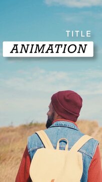 Vertical Clean Minimalist Title Animation